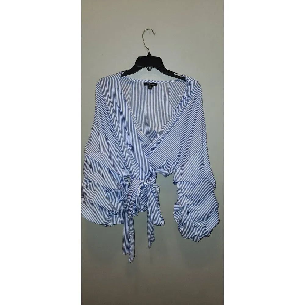 Rouge Collection Blue Stripe Shirt
